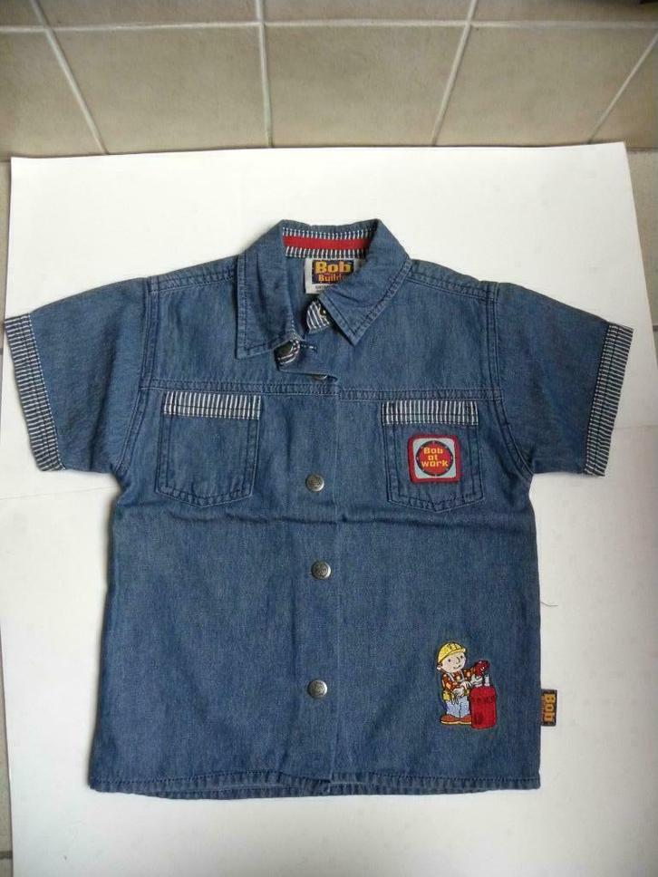 Bob de Bouwer Jeanshemd Maat 98 Nieuw !, Kinderen en Baby's, Kinderkleding | Maat 98, Nieuw, Jongen of Meisje, Overhemd of Blouse