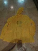 regenjas met kap plastiek  DVV verzek. -Nieuwsblad - Genten., Kleding | Dames, Geel, Maat 46/48 (XL) of groter, MET, Ophalen of Verzenden