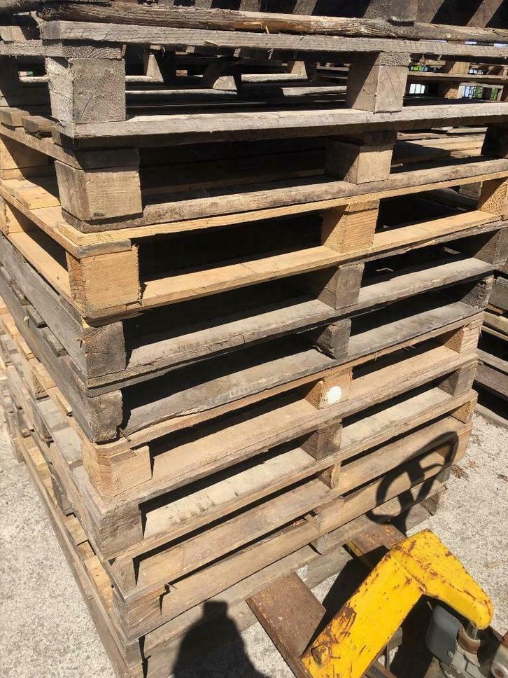 PALETTES 100X120 CM EN BOIS, Bricolage & Construction, Bois & Planches, Utilisé, Palette, Pin, Enlèvement ou Envoi