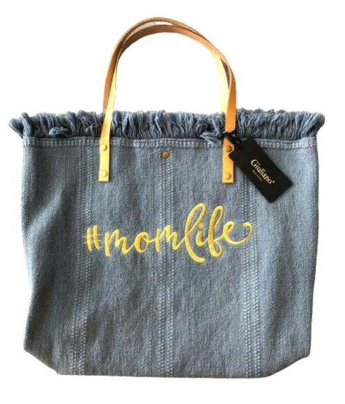 Giuliano canvas strandzak, shoppingbag - Nieuw, Handtassen en Accessoires, Tassen | Damestassen, Nieuw, Shopper, Blauw, Verzenden