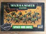 Warhammer 40k space ork boyz + warbike, Hobby en Vrije tijd, Warhammer 40000, Gebruikt, Ophalen of Verzenden, Met verf