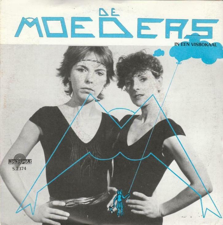 45T: De Moeders: In een visbokaal : Monopole/ Paprika, Cd's en Dvd's, Vinyl | Nederlandstalig, Overige formaten, Ophalen of Verzenden