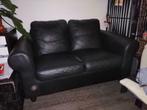 2-zit zetel zwart, Huis en Inrichting, Zetels | Zetels, Ophalen, Gebruikt