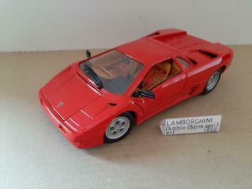 Lamborghini Diablo zonder spoiler 1990 Maisto zonder doos, Hobby en Vrije tijd, Ophalen of Verzenden, Zo goed als nieuw