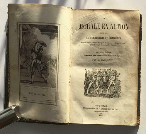 M. Hocquart - La morale en action, Tournai 1855, Antiek en Kunst, Antiek | Boeken en Manuscripten, Verzenden