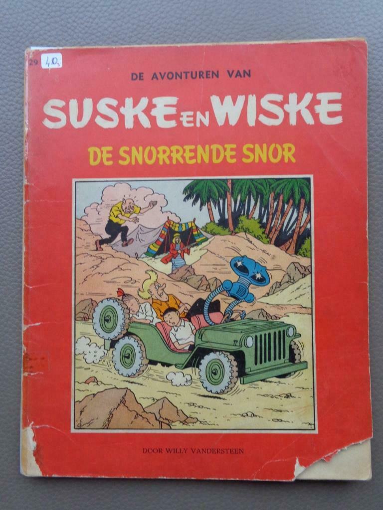 Suske en Wiske -De snorrende snor - herdruk 1959, Boeken, Stripverhalen, Ophalen of Verzenden, Gelezen