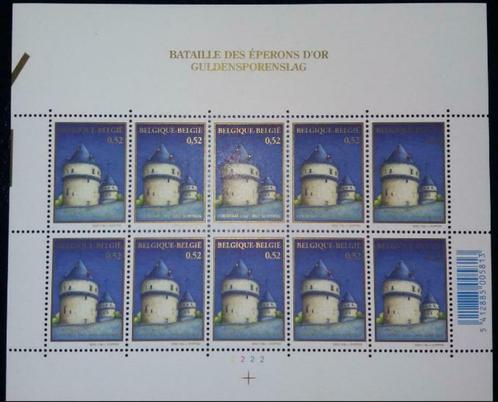 F3089 700ste verjaardag van de Guldensporenslag in Kortrijk, Postzegels en Munten, Postzegels | Europa | België, Frankeerzegel