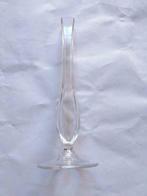 Vase transparent sur pied 23 cm, Maison & Meubles, Utilisé, Enlèvement ou Envoi