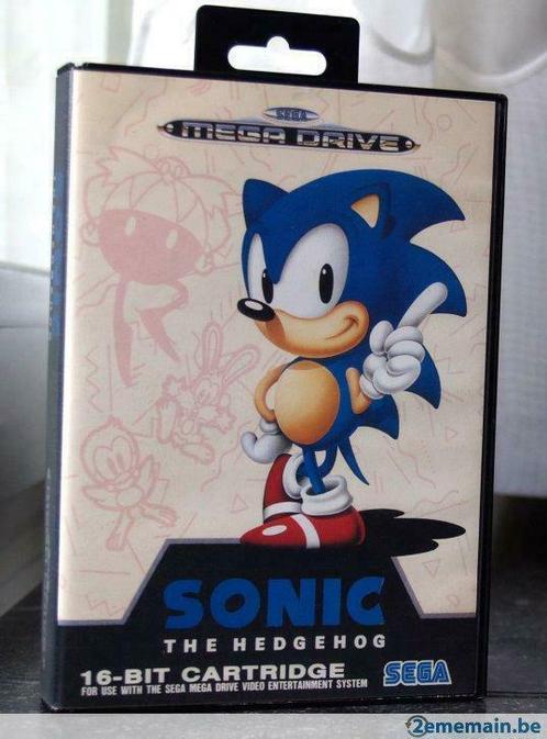 jeu sega megadrive / Sonic the Hedgehog, Consoles de jeu & Jeux vidéo, Jeux | Sega, Utilisé, Mega Drive, Aventure et Action, 1 joueur