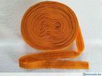 Rimpelband: oranje ruches 26 mm 2 rimpeldraden, Nieuw, Ophalen of Verzenden, Overige kleuren
