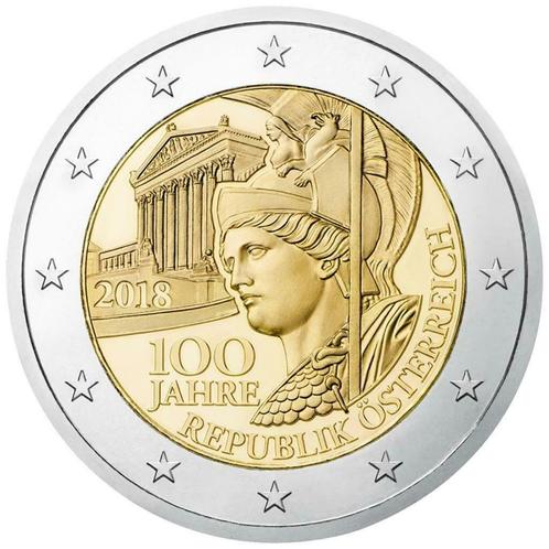 Oostenrijk 2018 - 2 euromunt - 100 Jaar Republiek - UNC, Timbres & Monnaies, Monnaies | Europe | Monnaies euro, Monnaie en vrac