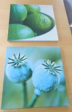 2 photos-posters modernes sur toile - 56x56 cm, Enlèvement ou Envoi, Utilisé