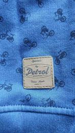 Blauwe Petrol hoodie hoody vest met kap - fietsmotief - 116, Ophalen of Verzenden, Gebruikt, Jongen of Meisje, Trui of Vest
