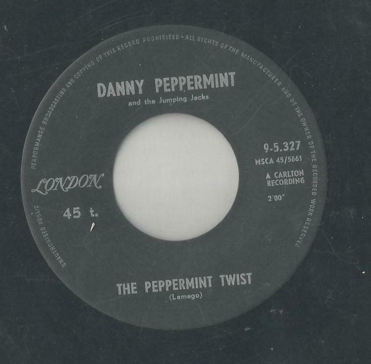Danny Peppermint – The Peppermint Twist – Single, Cd's en Dvd's, Vinyl Singles, Gebruikt, Single, Pop, 7 inch, Ophalen of Verzenden