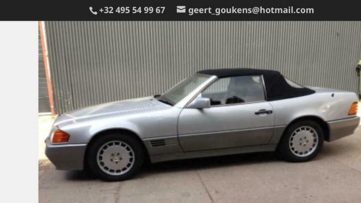 Mercedes SL 300-12V oldtimer   *GG SL Cars*, Auto's, Mercedes-Benz, Bedrijf, Te koop, SL, Airbags, Elektrische buitenspiegels