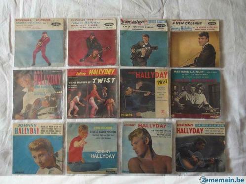 johnny hallyday : gros lot de disques ., CD & DVD, Vinyles | Autres Vinyles, Utilisé, Autres formats, Enlèvement