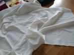 Groot vintage stuk stof, Hobby en Vrije tijd, Verzenden, 120 cm of meer, Wit, Polyester