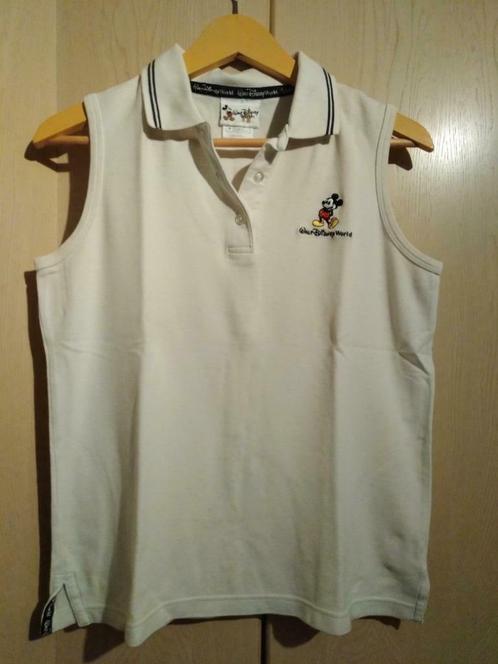 polo mickey, Vêtements | Femmes, T-shirts, Porté, Taille 38/40 (M), Blanc, Sans manches, Enlèvement