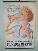 Reklame affiche Limonades PERRON Monopole uit 1960, Verzamelen, Nieuw, Overige typen, Ophalen of Verzenden