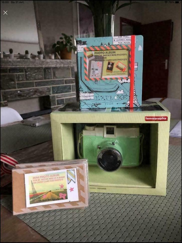 Alternatief fototoestel - Diana F+ mint green-  Dreamer, Audio, Tv en Foto, Fotocamera's Analoog, Nieuw, Overige Merken, Ophalen