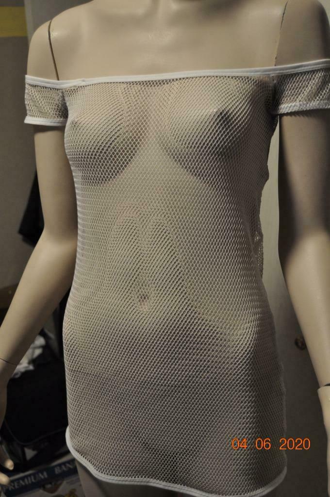 Mini robe blanche résille, Vêtements | Femmes, Robes, Comme neuf, Blanc, Au-dessus du genou, Enlèvement ou Envoi