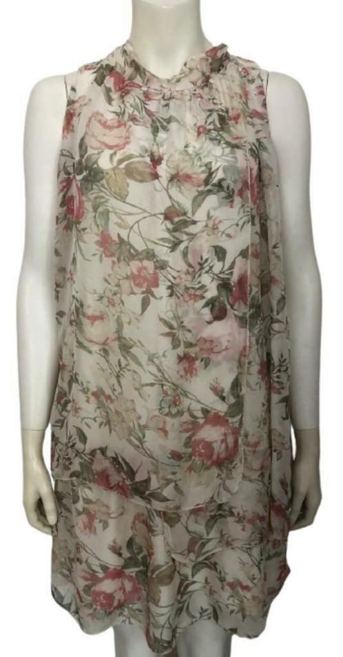 iSilk jurk in zjde - M, Kleding | Dames, Jurken, Zo goed als nieuw, Maat 38/40 (M), Overige kleuren, Knielengte, Verzenden