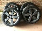 SET 18" RIAL VELGEN MET NIEUWE WINTERBANDEN VOOR AUDI/VW, Jante(s), 18 pouces, Véhicule de tourisme, Enlèvement ou Envoi