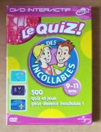 Le quizz des incollables de 9 à 11 ans DVD interactif, Comme neuf, Enlèvement, Découverte