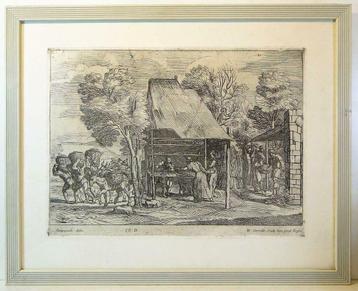 gravure ancienne - Domenico Campagnola, Enlèvement ou Envoi