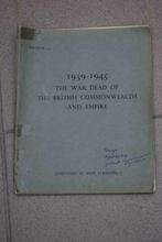 1939-1945 the war dead of the britisch commonwealth and empi, Ophalen of Verzenden, Gelezen
