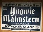 AFFICHE DE CONCERT YNGWIE MALMSTEEN ET SKYCLAD JUIN 199? EFF, Comme neuf, Musique, Affiche ou Poster pour porte ou plus grand