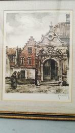 Roger Hebbelinck kleur ets litho, Ophalen