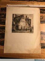 Litho Alfred Van Neste ((Brugge 4 maart 1874 – Ukkel 1969), Ophalen