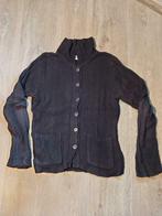 Zwarte trui met knopen, Taille 36 (S), Noir, Porté, Enlèvement