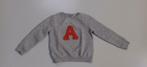 Grijze sweater met letter A, Fille, Pull ou Veste, Utilisé, Enlèvement ou Envoi