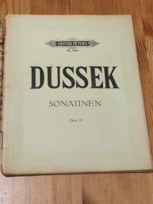Partition : Dussek Sonatinen Opus 20, Musique & Instruments, Partitions, Utilisé, Leçon ou Cours, Classique, Piano, Enlèvement ou Envoi