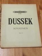 Partition : Dussek Sonatinen Opus 20, Les of Cursus, Piano, Gebruikt, Ophalen of Verzenden