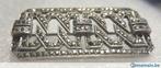 broche ancienne en argent avec marcassites, Ophalen, Gebruikt, Zilver