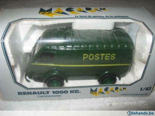 1:43 Macadam Renault 1000 KG PTT France Postes Post, Hobby & Loisirs créatifs, Modélisme | Voitures & Véhicules, Comme neuf, Voiture