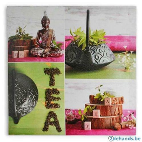 Tea Canvas 50 x 50 cm, nieuw, nog in folie, Huis en Inrichting, Woonaccessoires | Wanddecoraties, Nieuw, Ophalen of Verzenden