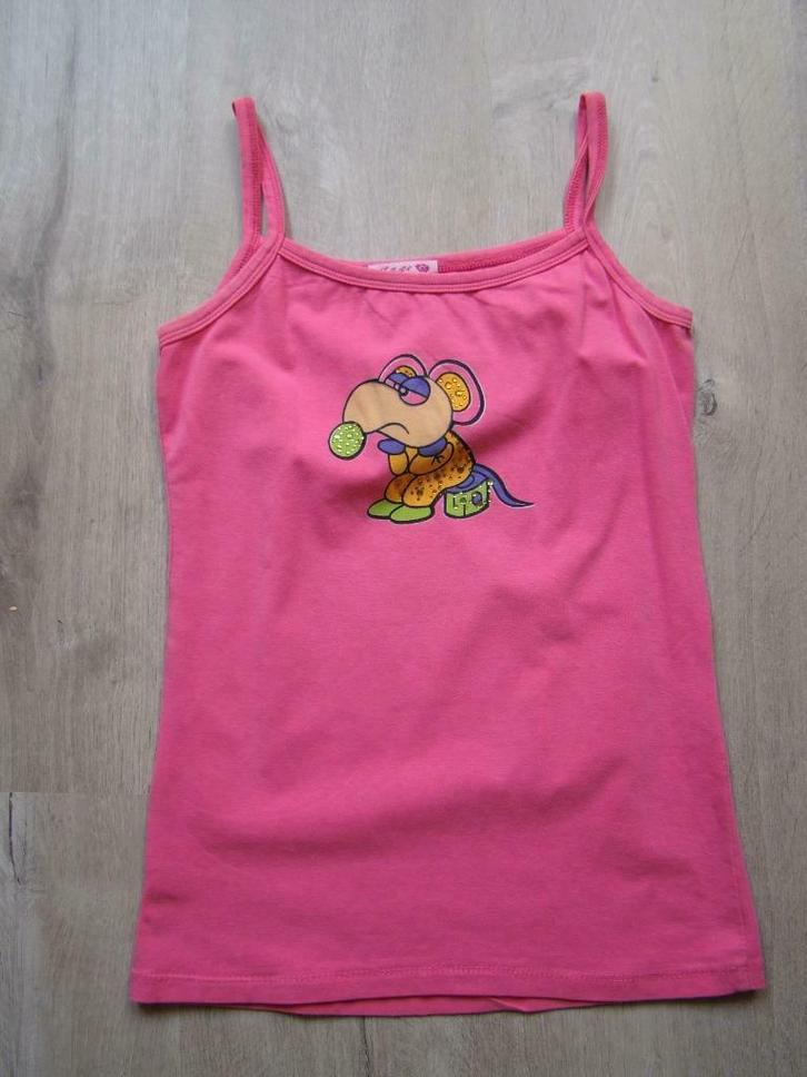 topje m 152 Sweet Age XS/S fuchsia roze schouderbandjes muis, Kleding | Dames, Topjes, Zo goed als nieuw, Maat 34 (XS) of kleiner