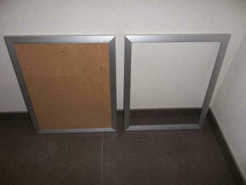 Koppel aluminium kaders/lijsten voor foto/kunstwerk 45/55cm, Antiek en Kunst, Curiosa en Brocante, Ophalen of Verzenden