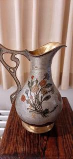 Vase en cuivre vintage, peint à la main!, Enlèvement ou Envoi