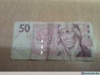 Billet Tcheque de 50 Padesat Korun Ceskych, Ophalen of Verzenden, Overige landen, Overige waardes, Losse munt