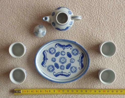 miniatuur thee set in Delft porselein, Antiquités & Art, Antiquités | Porcelaine, Enlèvement ou Envoi