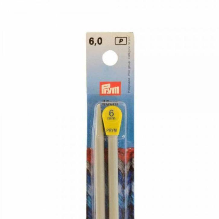 2 PRYM breinaalden 6 mm 40 cm met bol Prym 191480, Hobby en Vrije tijd, Breien en Haken, Nieuw, Naald, Ophalen of Verzenden