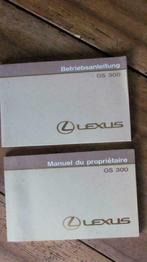LEXUS GS300 owner manual - instruktieboekje, Ophalen of Verzenden