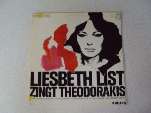 LP "'Liesbeth List" Zingt Theodorakis anno 1967, Cd's en Dvd's, Vinyl | Nederlandstalig, Levenslied of Smartlap, 12 inch, Ophalen of Verzenden