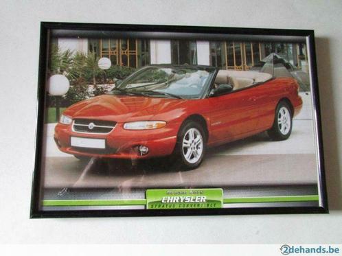 Chrysler, Stratus covertible, foto in kader, Verzamelen, Posters, Gebruikt, Sport, Rechthoekig Liggend, Verzenden