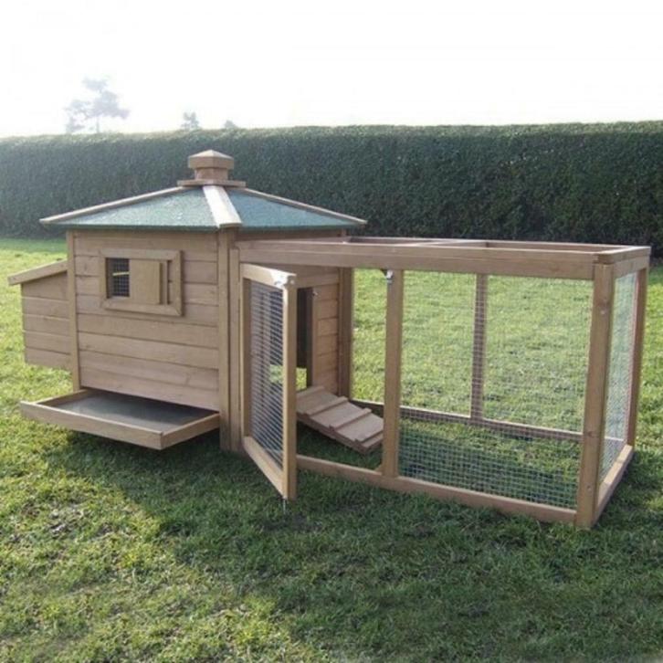 Poulailler XXL abri poule GEANT enclos poule coq parc NEUF, Dieren en Toebehoren, Pluimvee | Toebehoren, Nieuw, Kippenhok of Kippenren